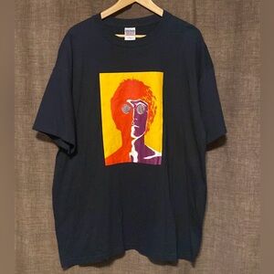 Beatles John Lennon Graphic Art Psychedelic T-shirt, black Mens size XL